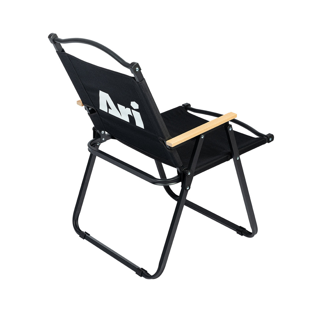 ARI SUPPORTER FOLDING CHAIR - BLACK/WHITE/LIGHT OAK