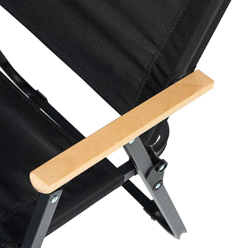 ARI SUPPORTER FOLDING CHAIR - BLACK/WHITE/LIGHT OAK