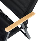 ARI SUPPORTER FOLDING CHAIR - BLACK/WHITE/LIGHT OAK