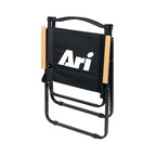 ARI SUPPORTER FOLDING CHAIR - BLACK/WHITE/LIGHT OAK
