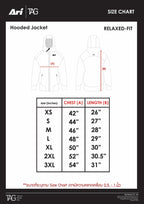 ARI TAG FULL ZIP HOODED JACKET - WHTE/WHITE/BLACK