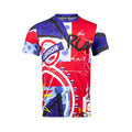ARI UNISEX LONDON25 MARATHON GRAPHIC RUNNING TEE - NAVY/RED/WHITE