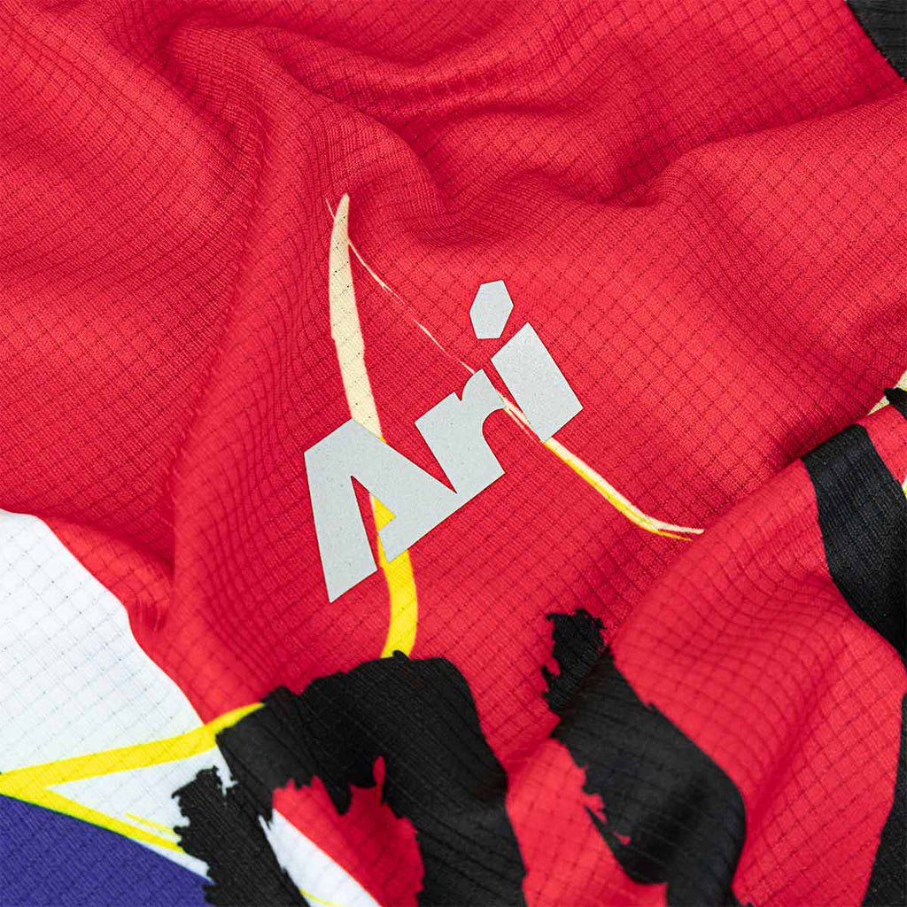 ARI UNISEX LONDON25 MARATHON GRAPHIC RUNNING TEE - NAVY/RED/WHITE