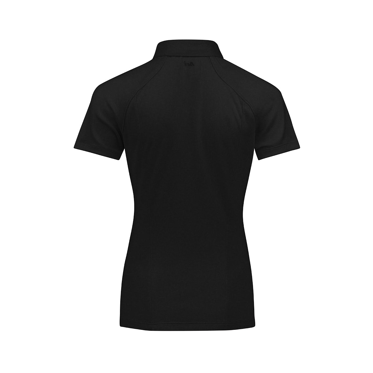ARI WOMEN ADEPT GOLF POLO - BLACK/BLACK/SILVER