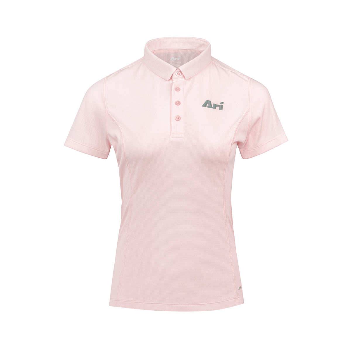 ARI WOMEN ADEPT GOLF POLO - PINK/PINK/SILVER