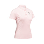 ARI WOMEN ADEPT GOLF POLO - PINK/PINK/SILVER