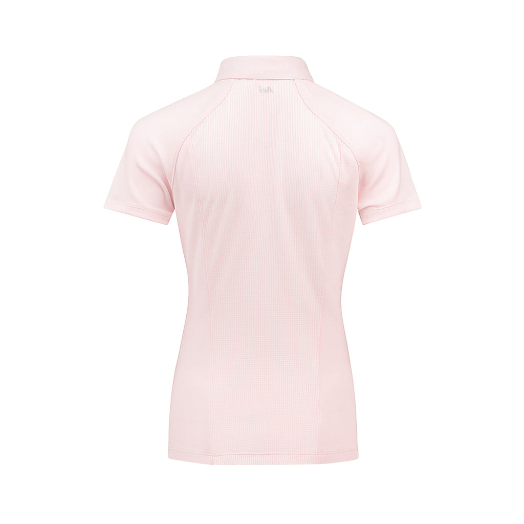 ARI WOMEN ADEPT GOLF POLO - PINK/PINK/SILVER