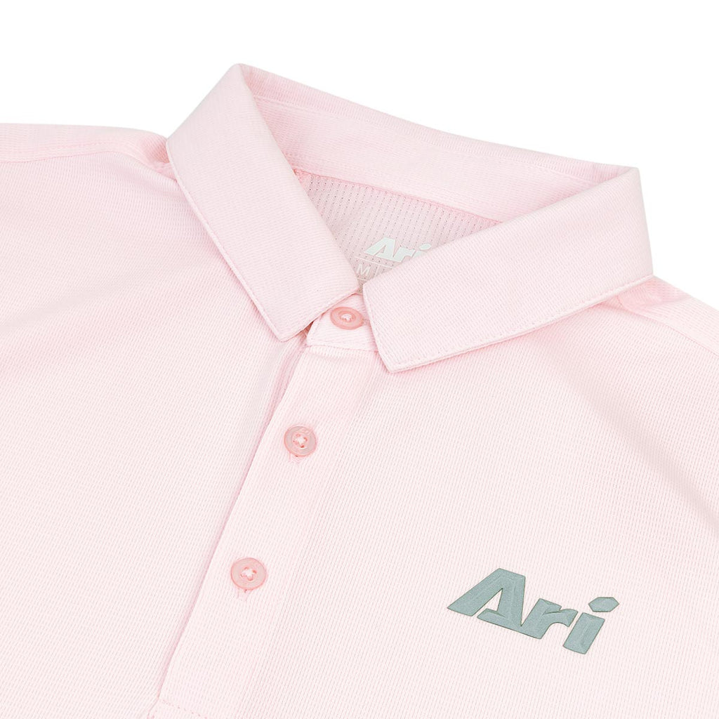 ARI WOMEN ADEPT GOLF POLO - PINK/PINK/SILVER