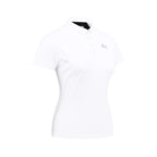 ARI WOMEN ADEPT GOLF POLO - WHITE/BLACK/SILVER