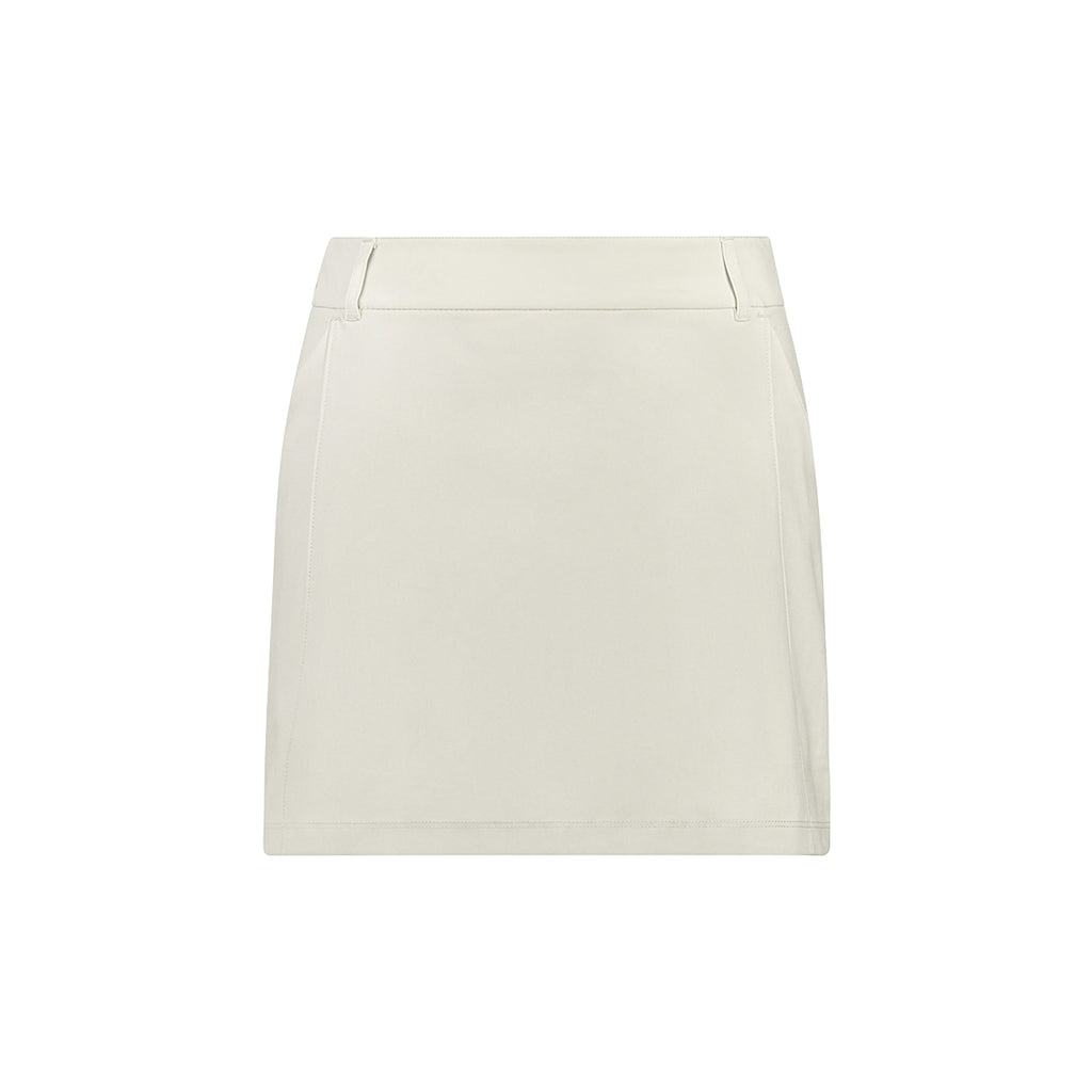 ARI WOMEN ADEPT GOLF SKORTS - BEIGE/BEIGE/WHITE
