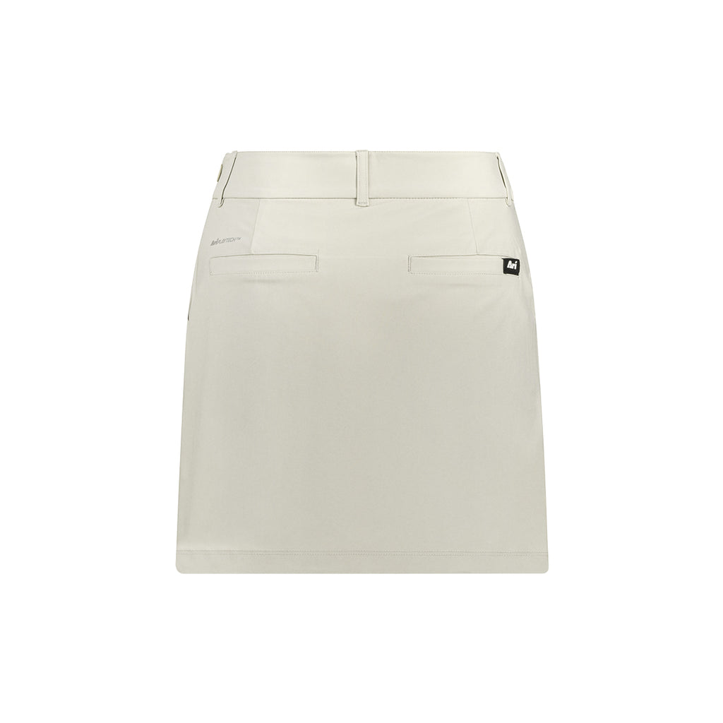 ARI WOMEN ADEPT GOLF SKORTS - BEIGE/BEIGE/WHITE