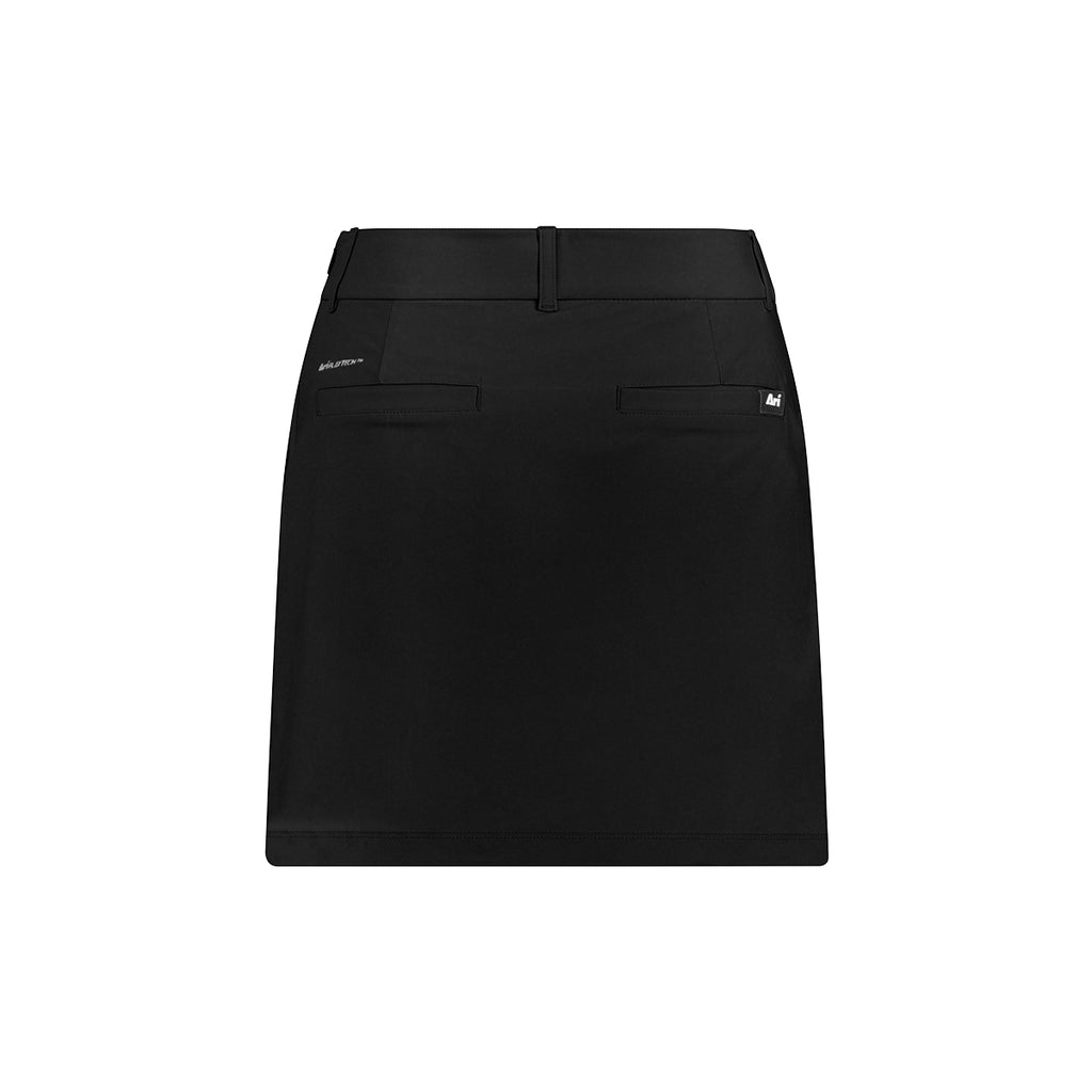 ARI WOMEN ADEPT GOLF SKORTS - BLACK/BLACK/WHITE