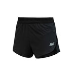 ARI WOMEN ELITE 3 INCHES RUNNING SHORT - BLACK/BLACK/SILVER