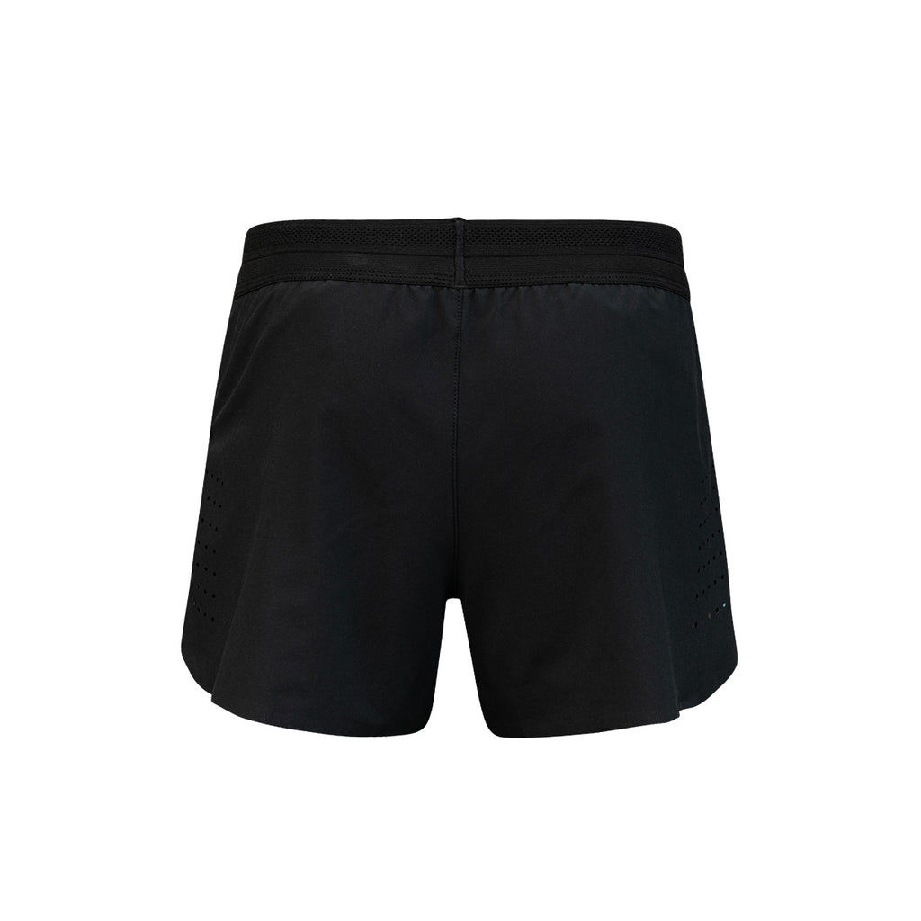 ARI WOMEN ELITE 3 INCHES RUNNING SHORT - BLACK/BLACK/SILVER