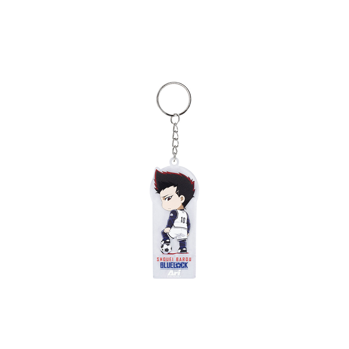 ARI X BLUE LOCK BAROU ACRYLIC KEYCHAIN - BLUE/BLUE/WHITE