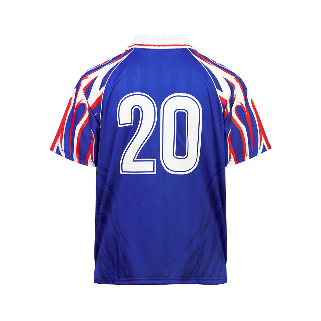 ARI X CAPTAIN TSUBASA WORLD YOUTH AOI HOME RETRO JERSEY - BLUE/WHITE/RED