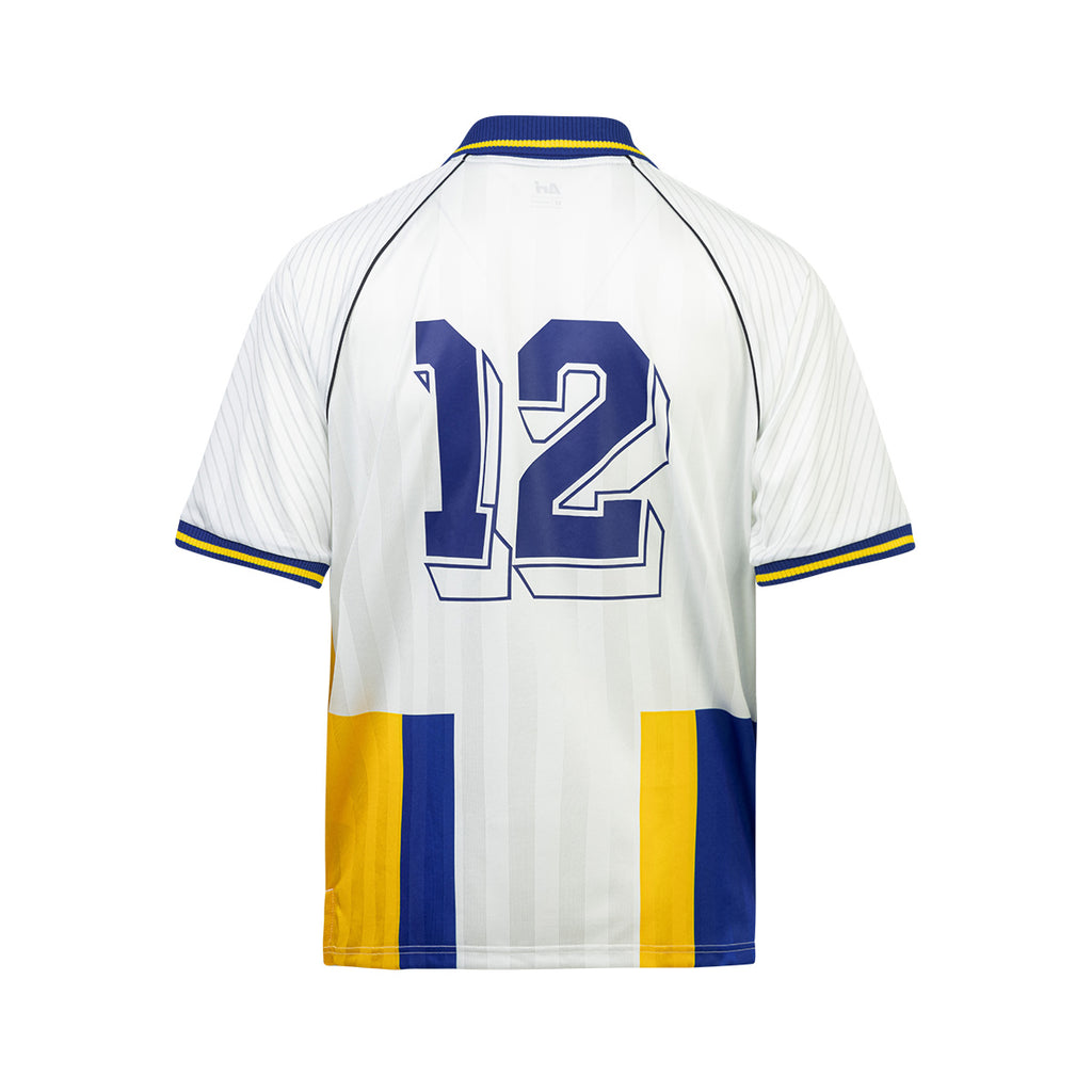 ARI X CAPTAIN TSUBASA WORLD YOUTH LEVIN RETRO JERSEY - WHITE/BLUE/YELLOW