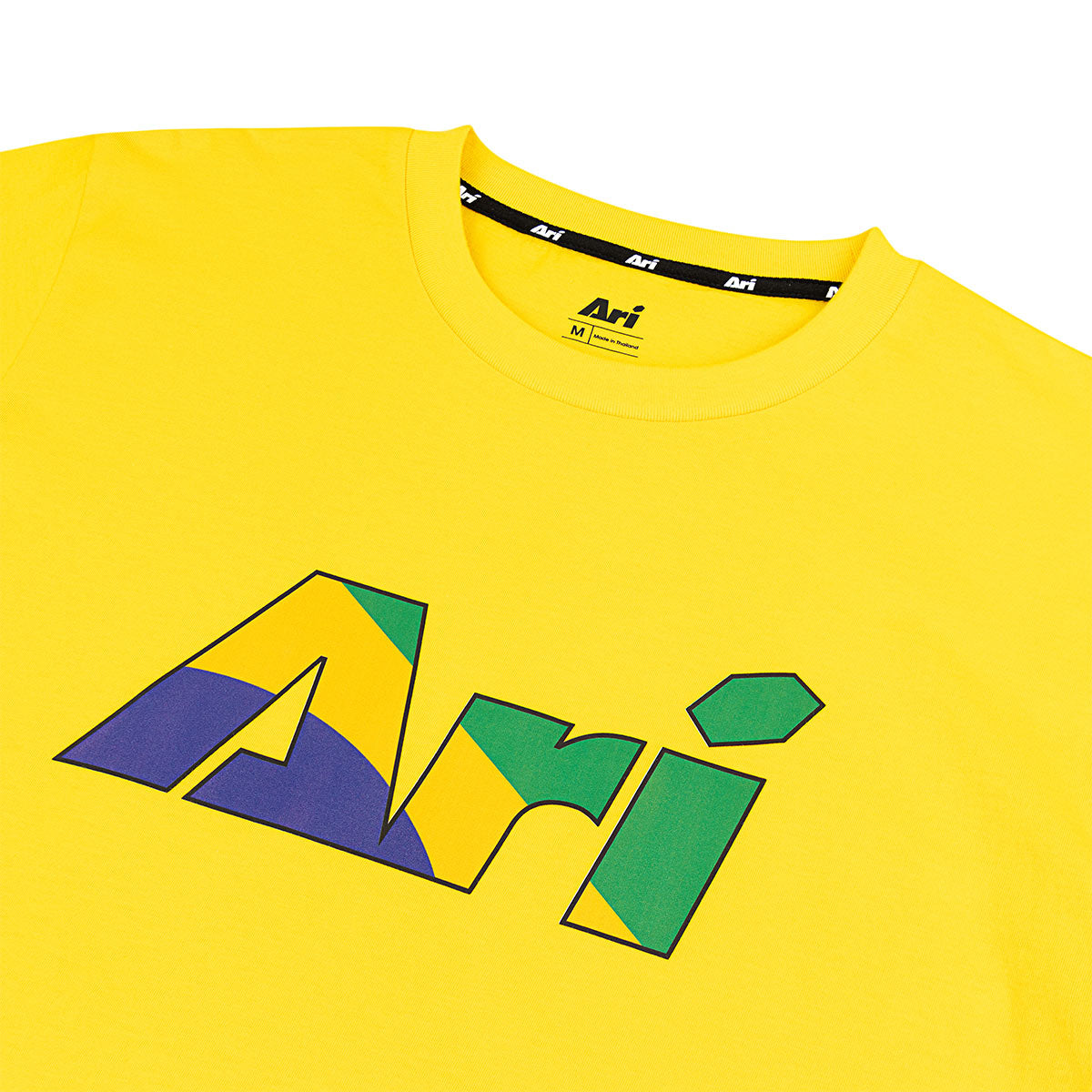 ARI X CAPTAIN TSUBASA WORLD YOUTH SANTANA REGULAR TEE - YELLOW/GREEN/BLUE