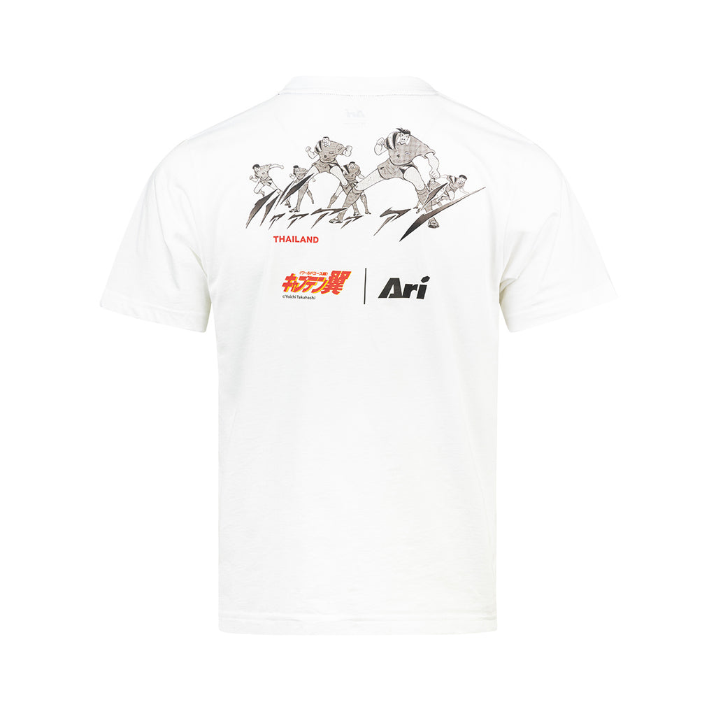 ARI X CAPTAIN TSUBASA WORLD YOUTH THAILAND YOUTH REGULAR TEE - WHITE/BLUE/RED