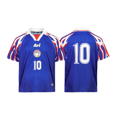 ARI X CAPTAIN TSUBASA WORLD YOUTH TSUBASA HOME RETRO JERSEY - BLUE/WHITE/RED