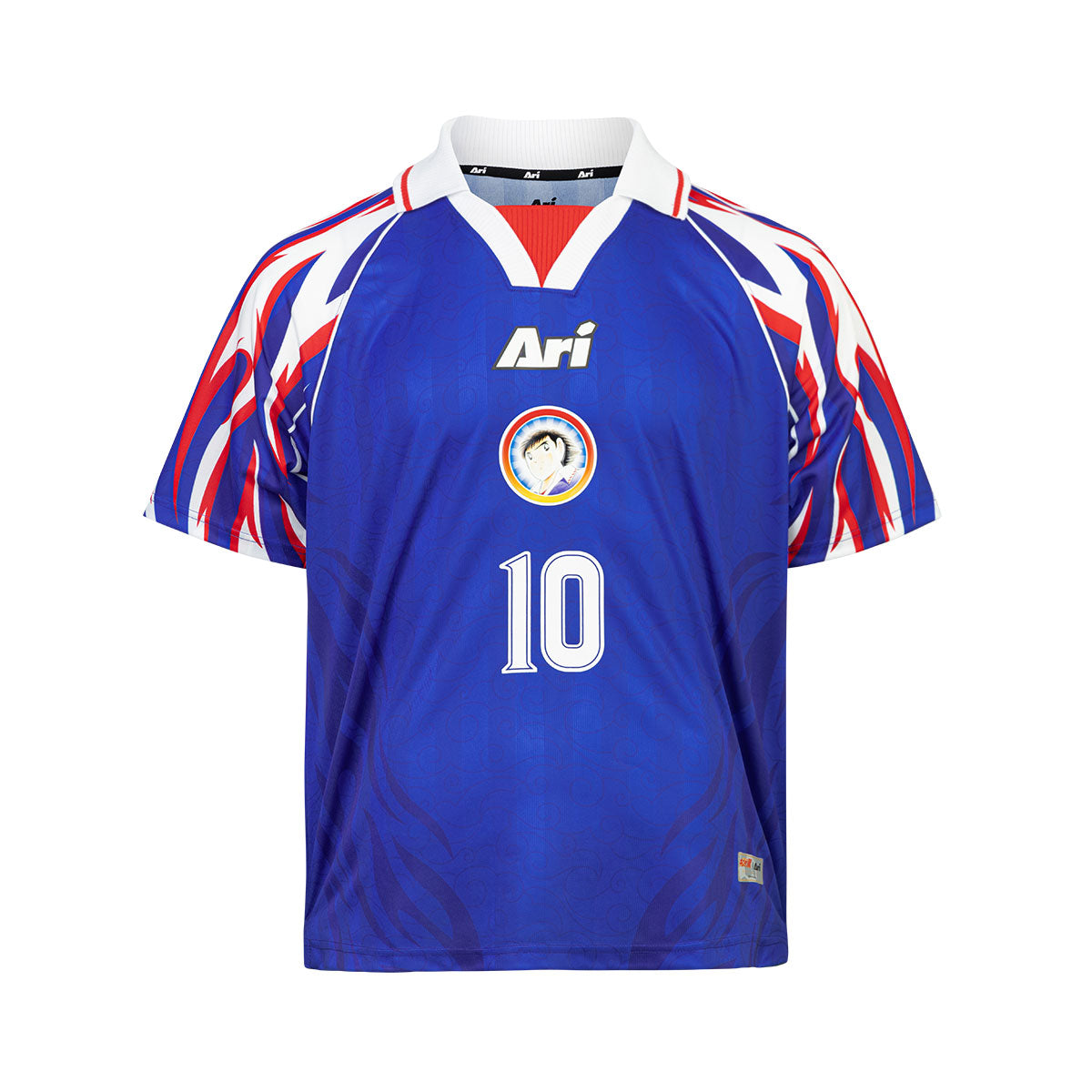 ARI X CAPTAIN TSUBASA WORLD YOUTH TSUBASA HOME RETRO JERSEY - BLUE/WHITE/RED