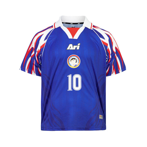 ARI X CAPTAIN TSUBASA WORLD YOUTH TSUBASA HOME RETRO JERSEY - BLUE/WHITE/RED