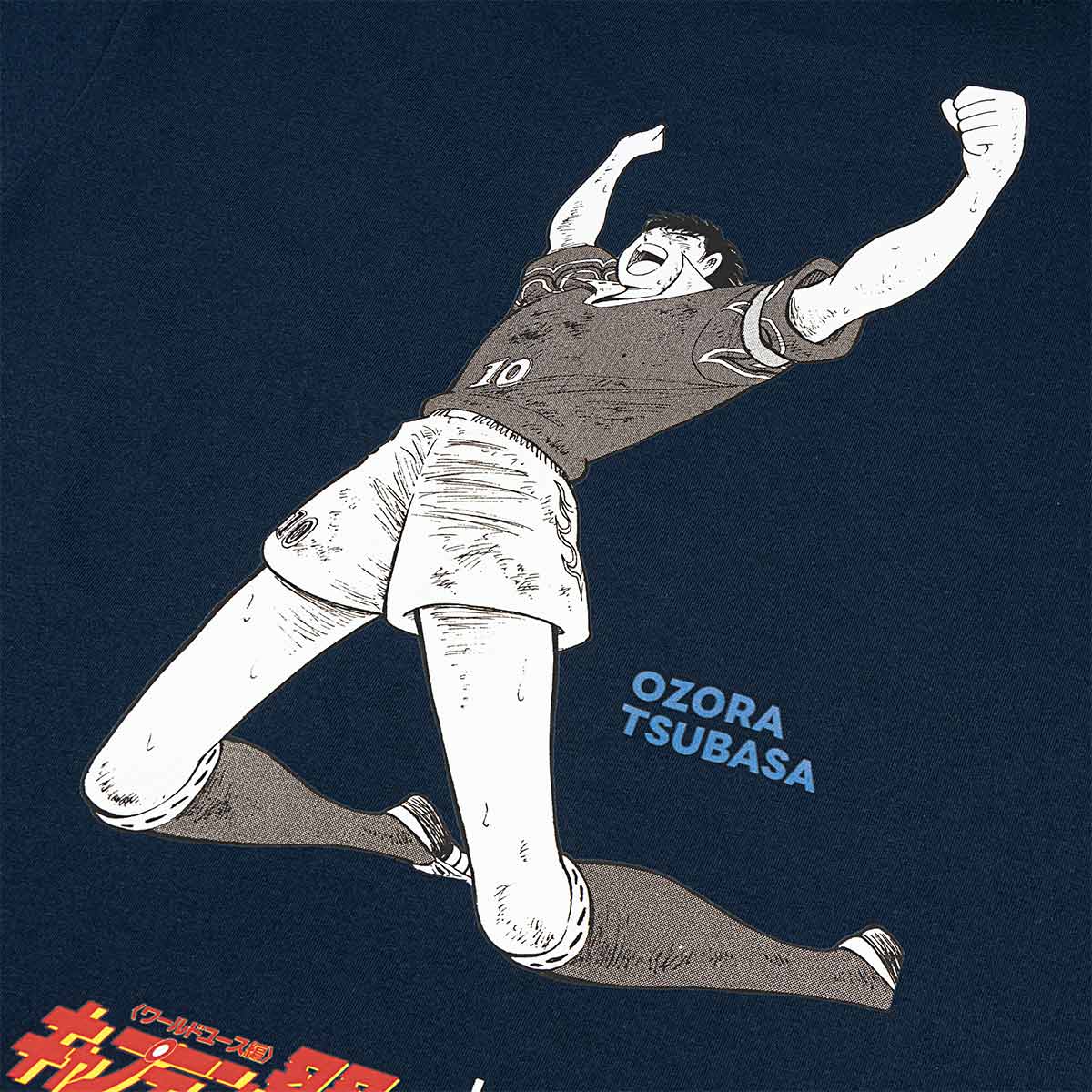 ARI X CAPTAIN TSUBASA WORLD YOUTH TSUBASA REGULAR TEE - NAVY/WHITE/RED