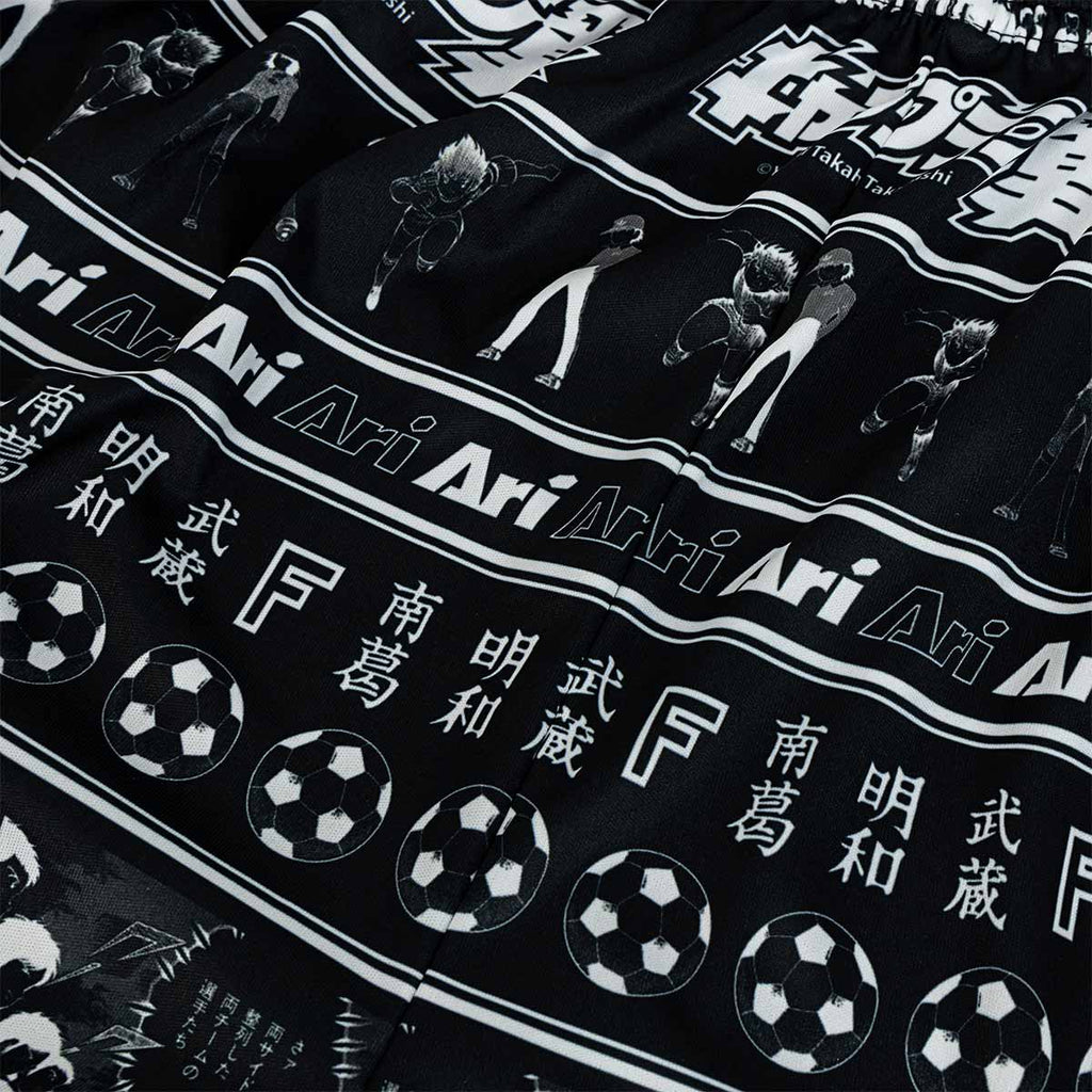 ARI X TSUBASA 2025 RELAXING PANTS - BLACK/WHITE/BLACK
