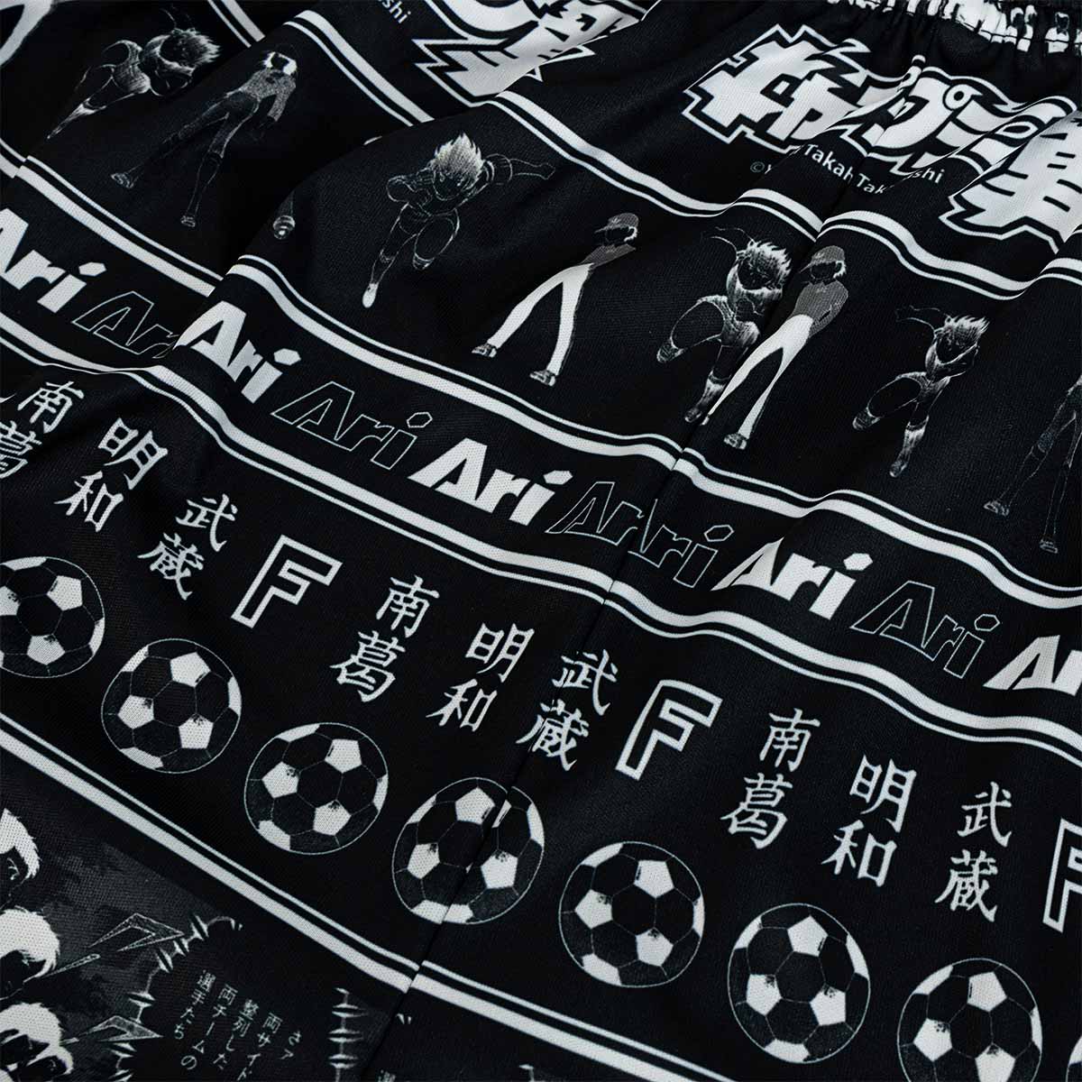 ARI X TSUBASA 2025 RELAXING PANTS - BLACK/WHITE/BLACK