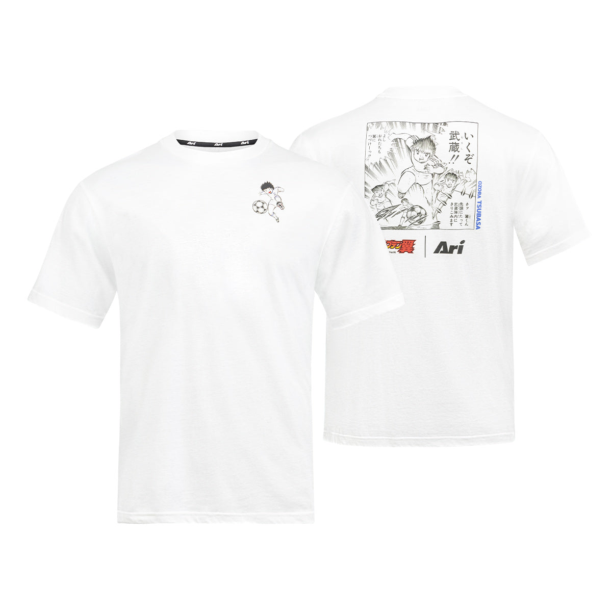 ARI X TSUBASA 2025 TSUBASA REGULAR TEE - WHITE/BLACK/RED