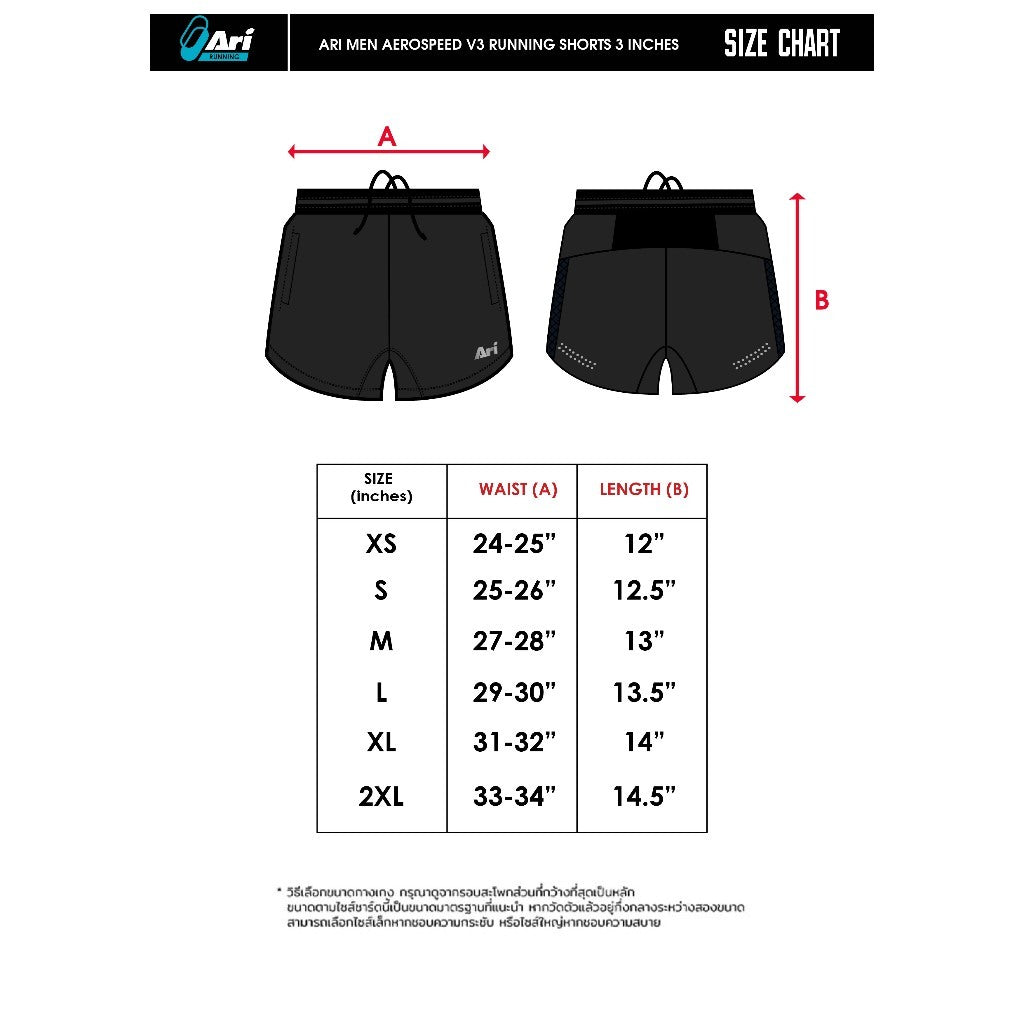 ARI MEN AEROSPEED V3 RUNNING SHORTS 3 INCHES - PARISIAN BLUE/PARISIAN BLUE/SILVER