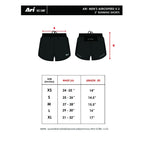ARI MEN AEROSPEED V3 RUNNING SHORTS 5 INCHES - BLACK/BLACK/SILVER