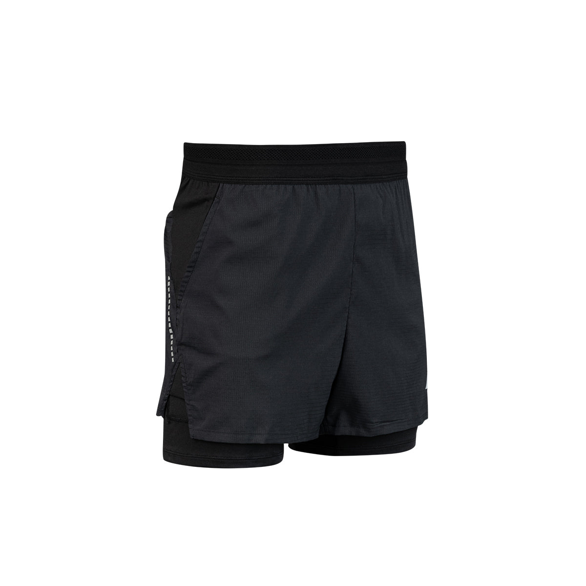 ARI WOMEN BREATHE 2IN1 V3 RUNNING SHORTS 3 INCHES - BLACK_BLACK_SILVER