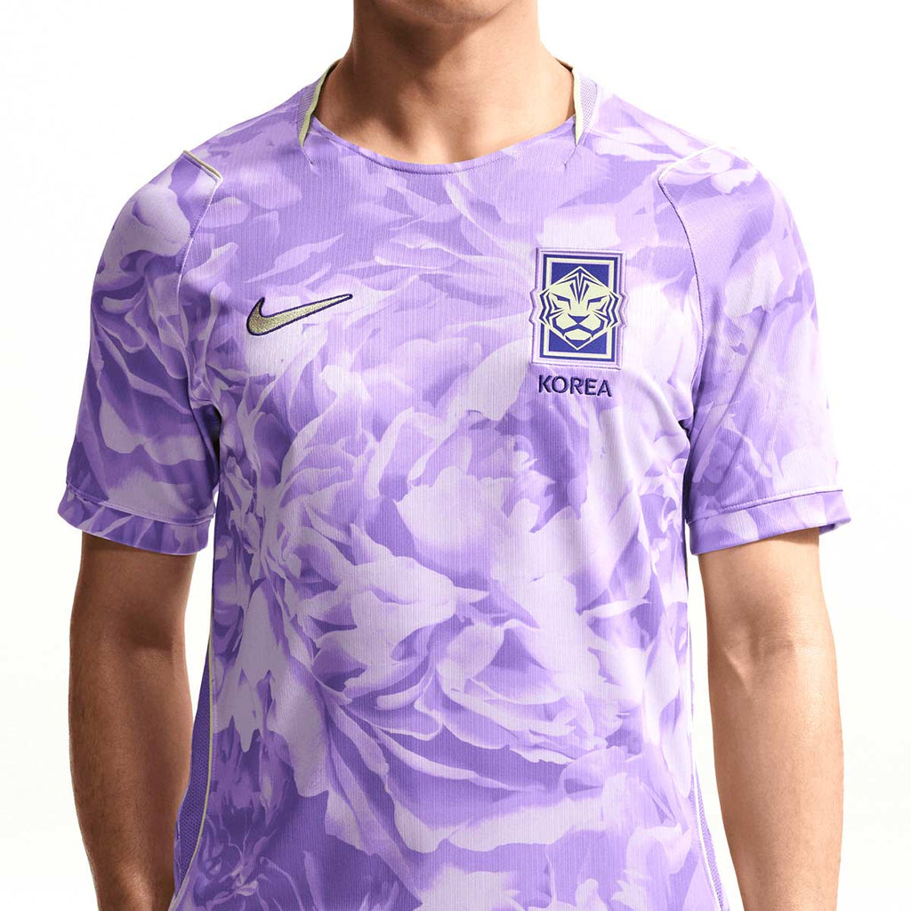 NIKE SOUTH KOREA 2026 AWAY REPLICA JERSEY - SPACE PURPLE/LT LIQUID LIME