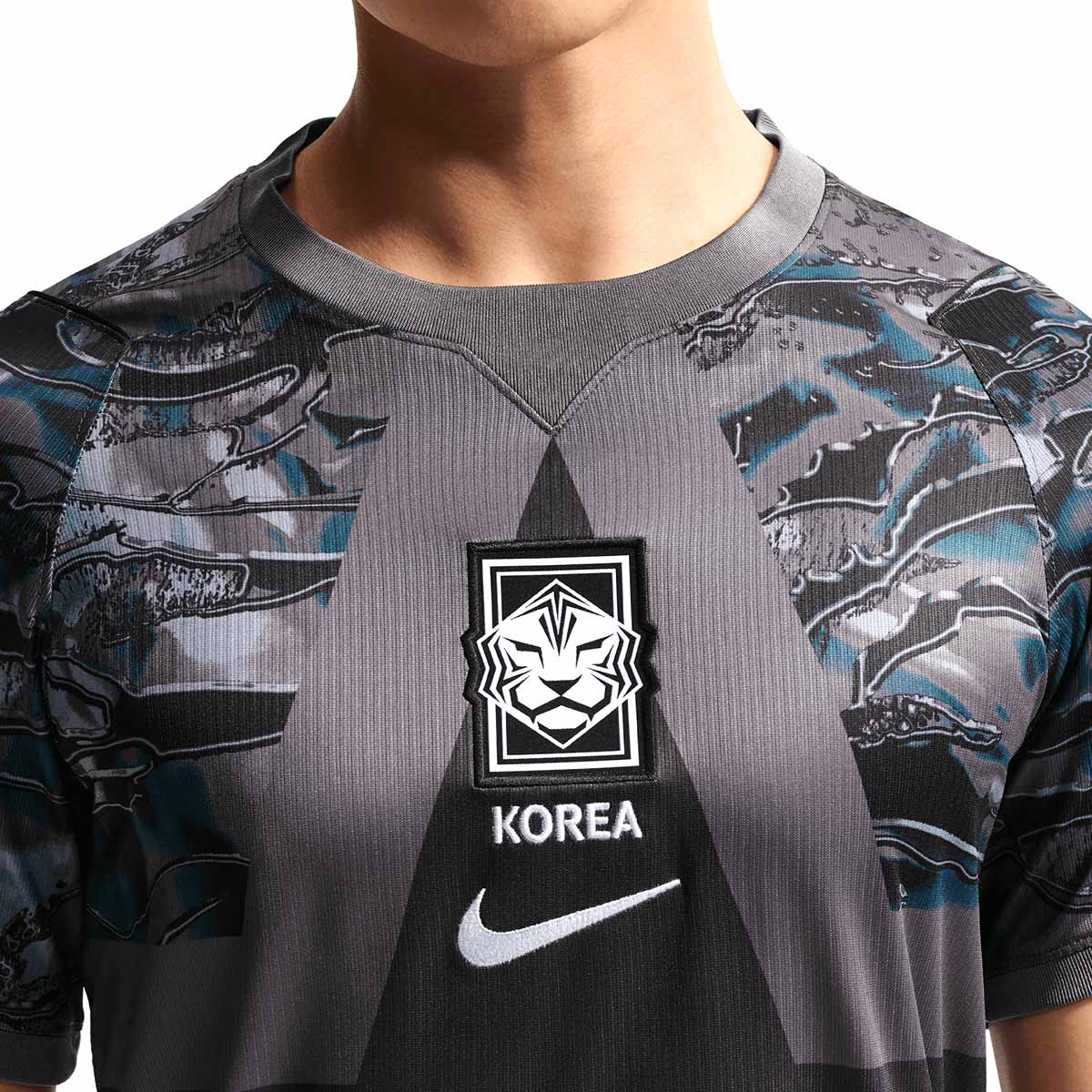 NIKE SOUTH KOREA 2026 GOALKEEPER REPLICA JERSEY - BLACK/MEDIUM ASH/WHITE