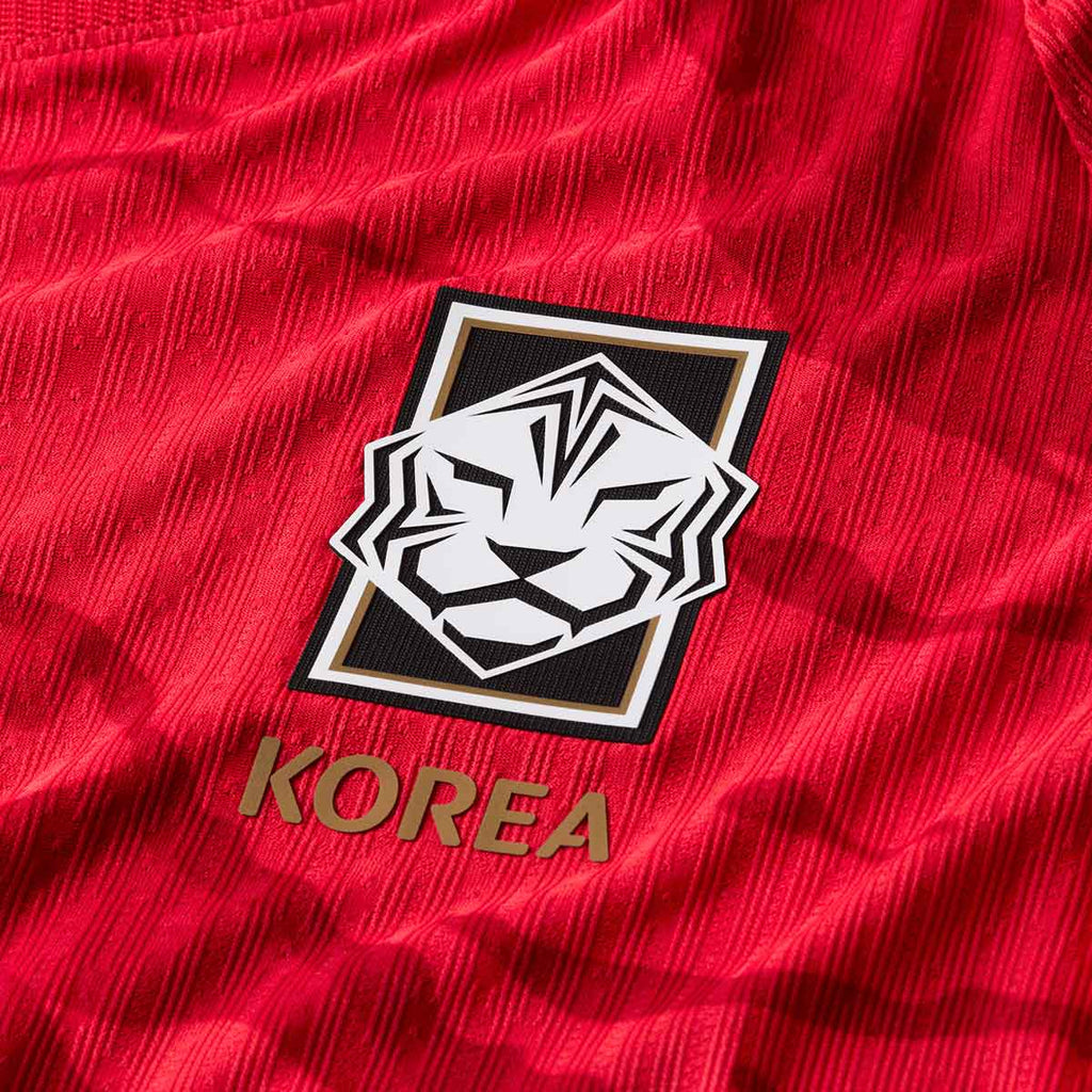 NIKE SOUTH KOREA 2026 HOME PLAYER JERSEY - GLOBAL RED/BLACK/WHITE/METALLIC GOLD