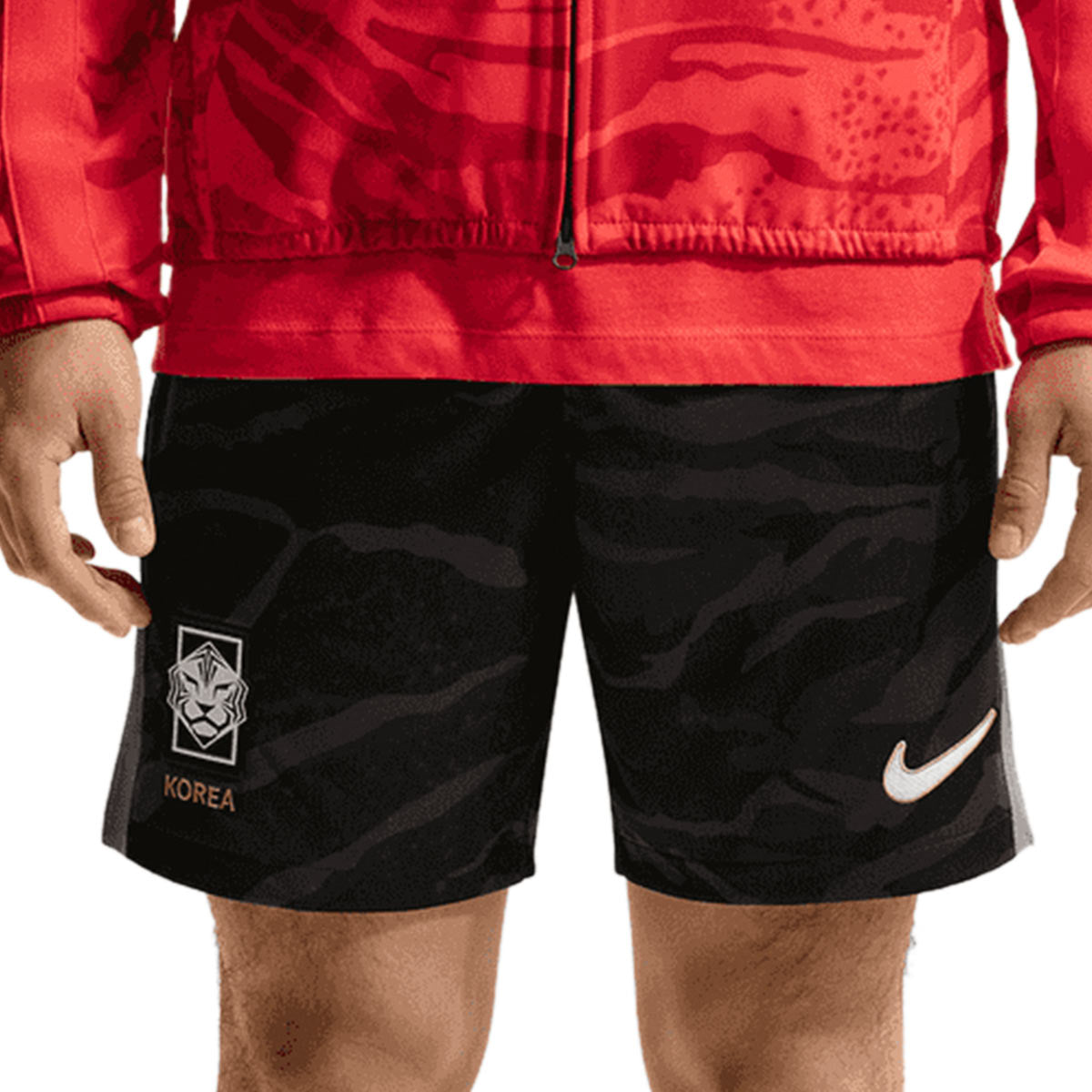 NIKE SOUTH KOREA 2026 HOME SHORTS - BLACK/GLOBAL RED/WHITE/CLUB GOLD
