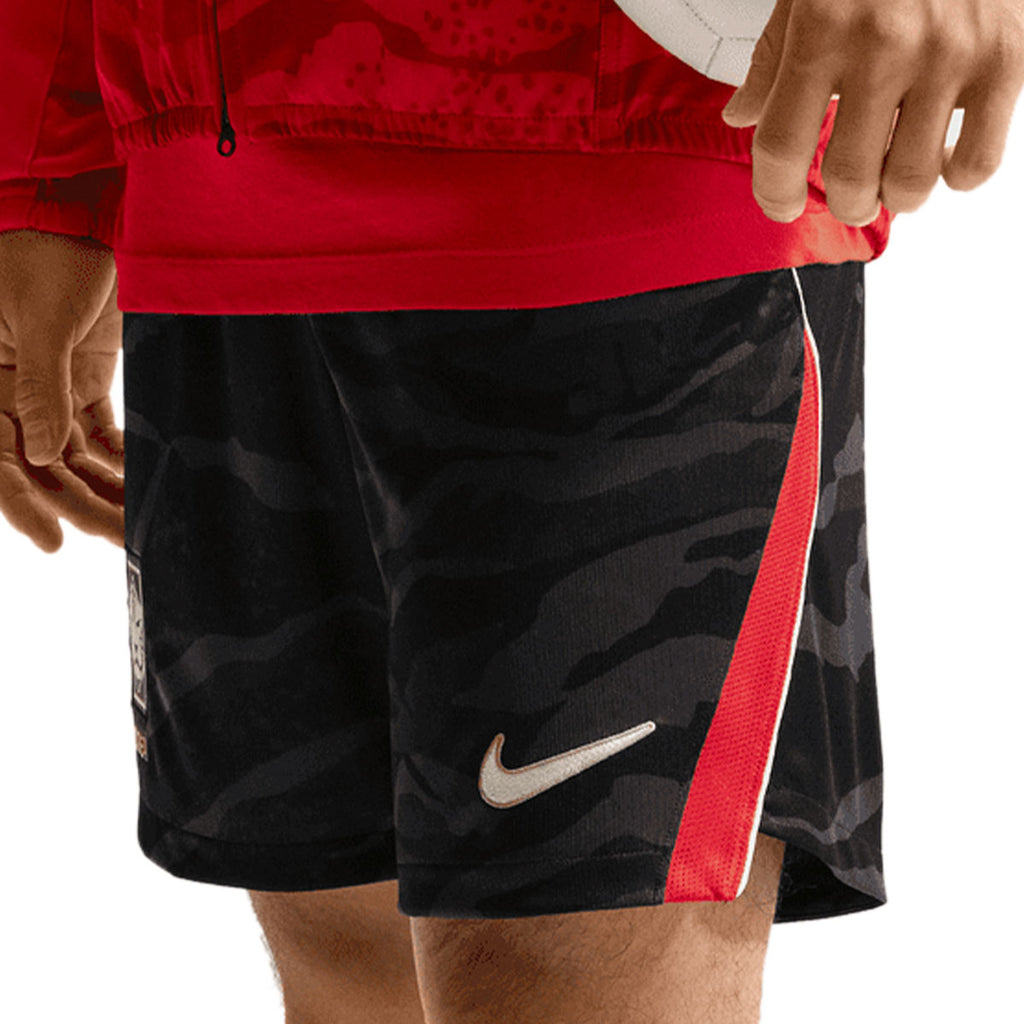 NIKE SOUTH KOREA 2026 HOME SHORTS - BLACK/GLOBAL RED/WHITE/CLUB GOLD