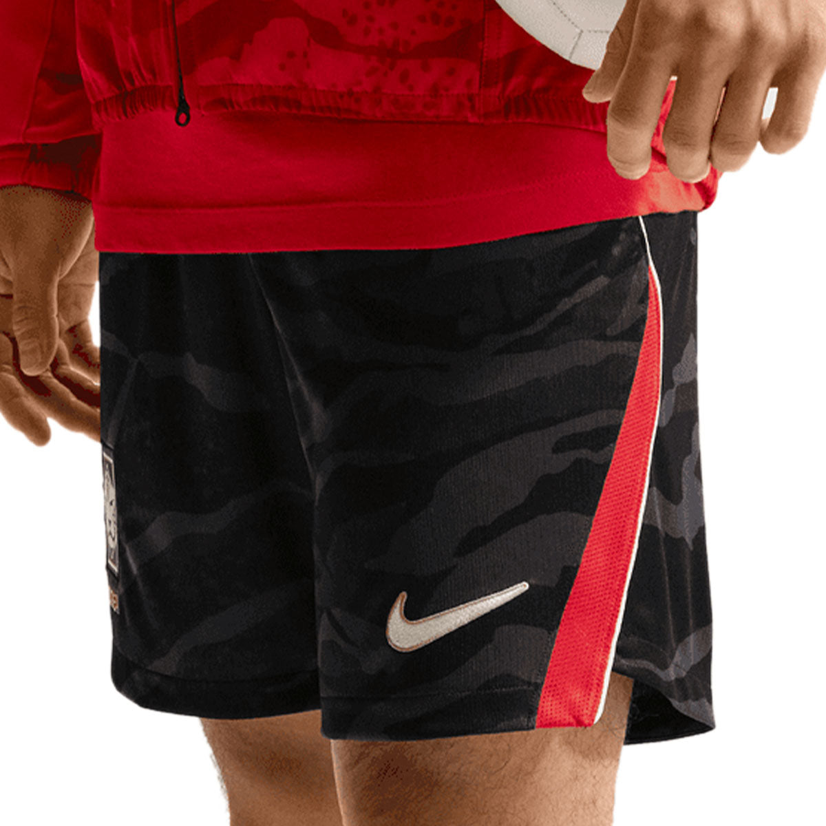 NIKE SOUTH KOREA 2026 HOME SHORTS - BLACK/GLOBAL RED/WHITE/CLUB GOLD