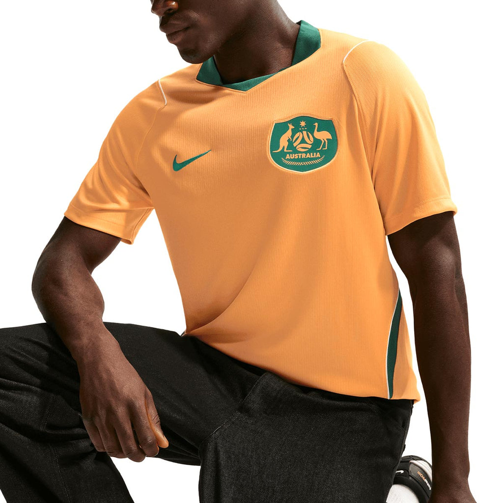 NIKE AUSTRALIA 2026 HOME REPLICA JERSEY - SPORT GOLD/MYSTIC GREEN/MYSTIC GREEN