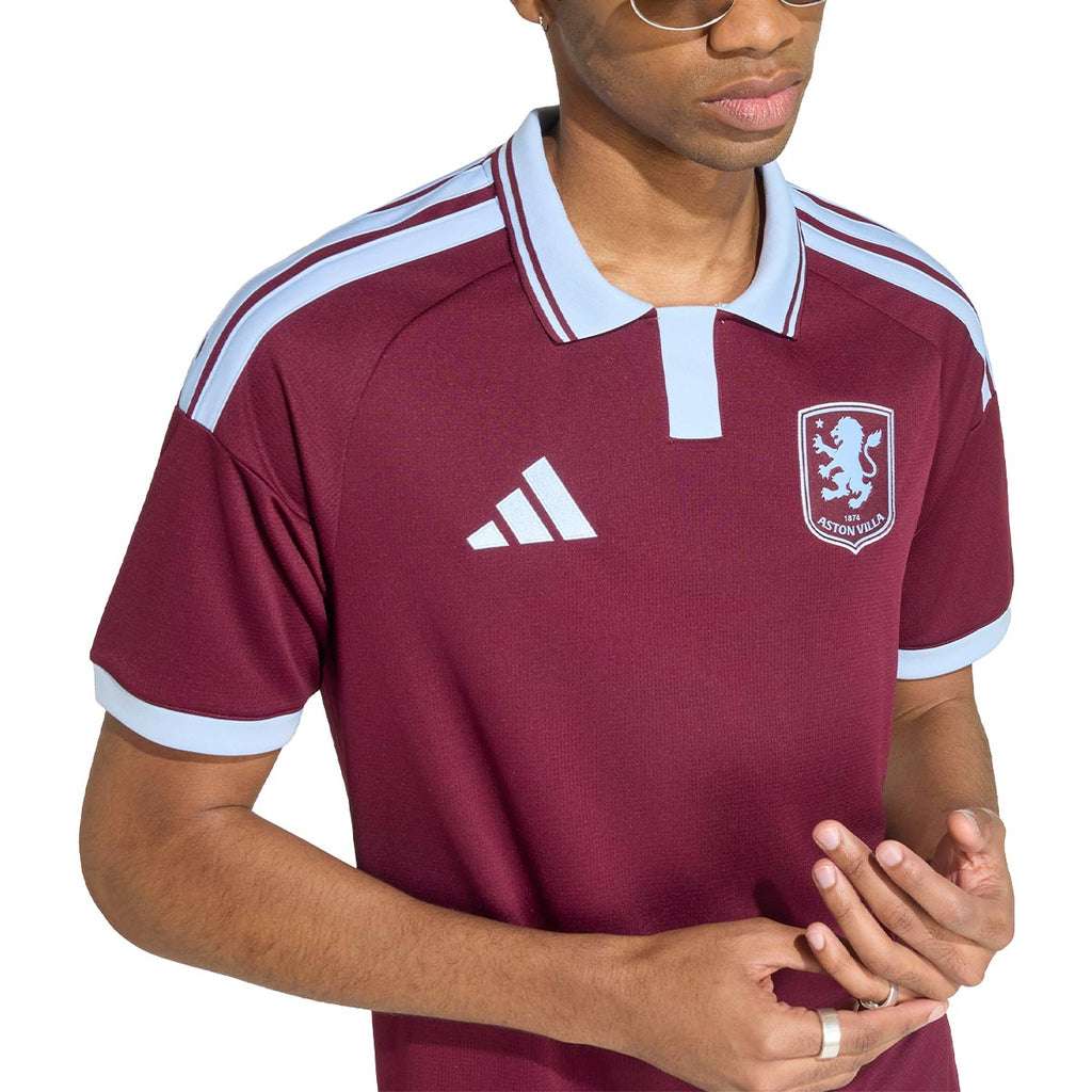 ADIDAS ASTON VILLA 2026/2027 HOME REPLICA JERSEY - MAROON/GLOW BLUE