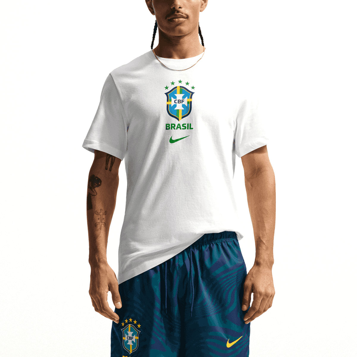 NIKE BRAZIL 2026 CHEST TEE - WHITE
