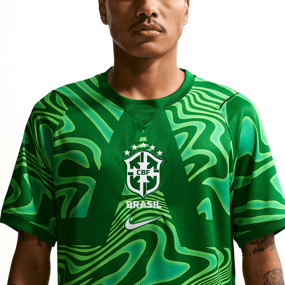 NIKE BRAZIL 2026 GOALKEEPER REPLICA JERSEY - PINE GREEN/WHITE