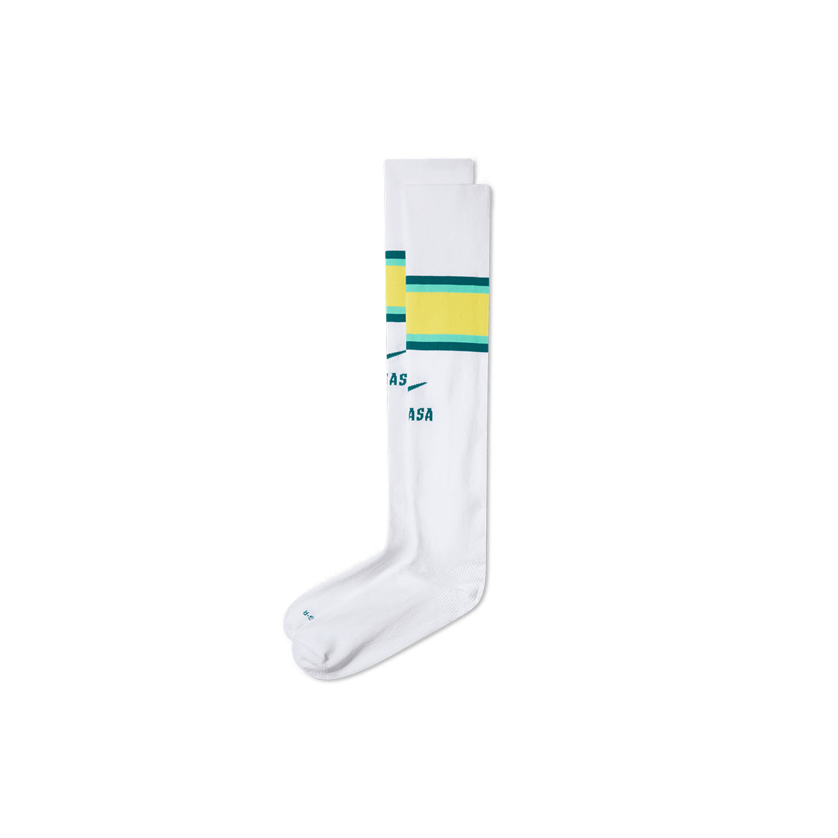 NIKE BRAZIL 2026 HOME SOCKS - WHITE/GEODE TEAL