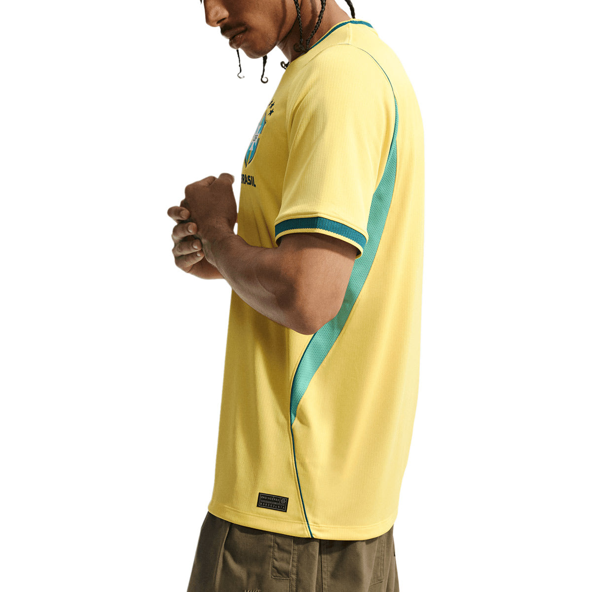 NIKE BRAZIL 2026 HOME REPLICA JERSEY - CANARY/LIGHT MENTA/GEODE TEAL