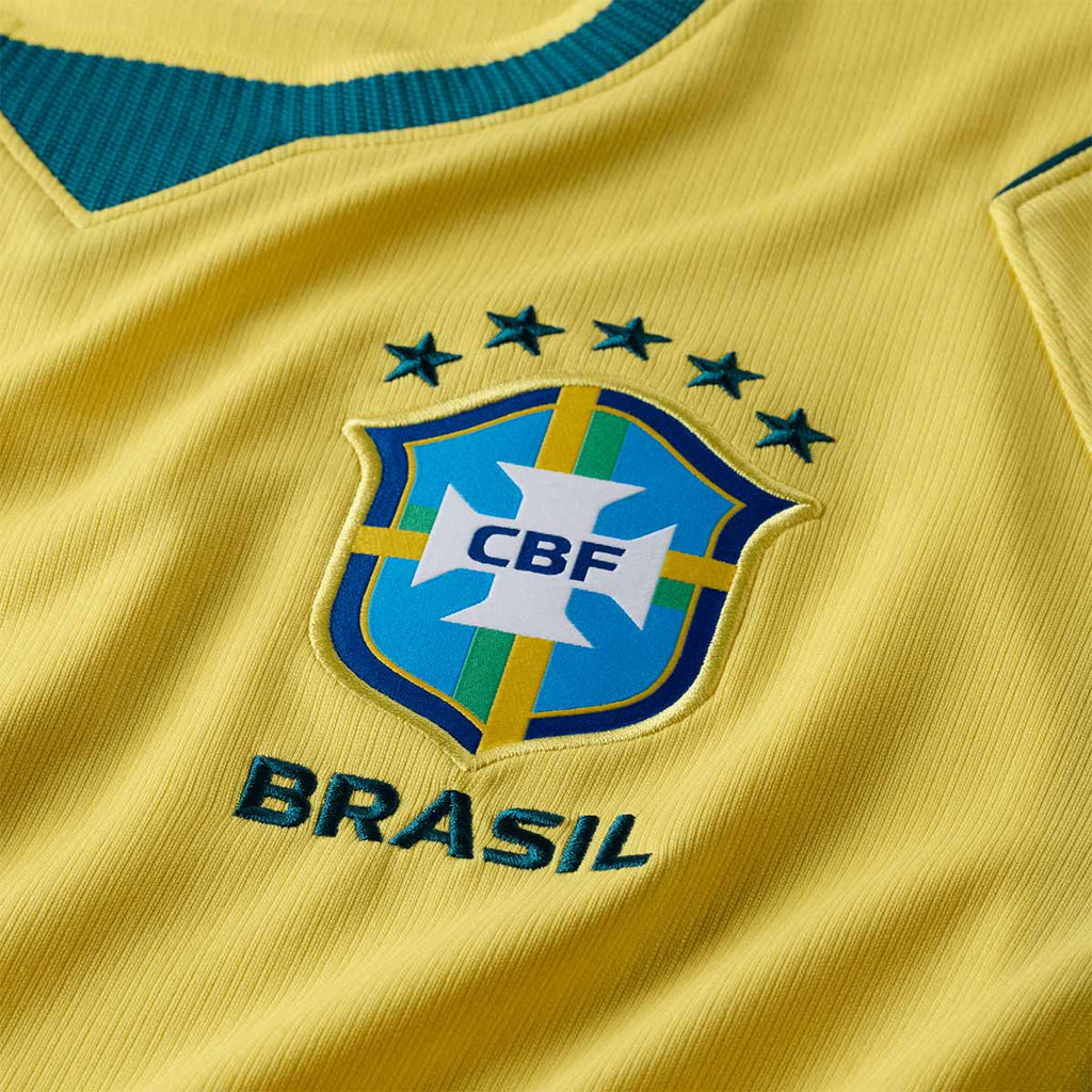 NIKE BRAZIL 2026 HOME REPLICA JERSEY - CANARY/LIGHT MENTA/GEODE TEAL