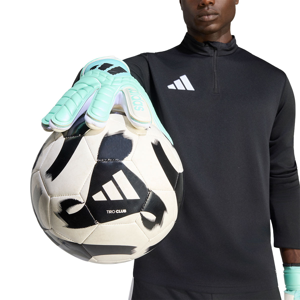 ADIDAS COPA LEAGUE GLOVES - CLEAR MINT/ZERO MET/BLACK