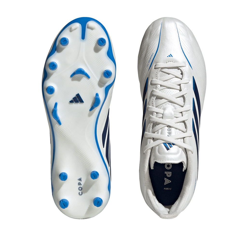 ADIDAS COPA PURE IV ELITE FG J - ZERO MET/DARK BLUE/LUCID RAY BLUE