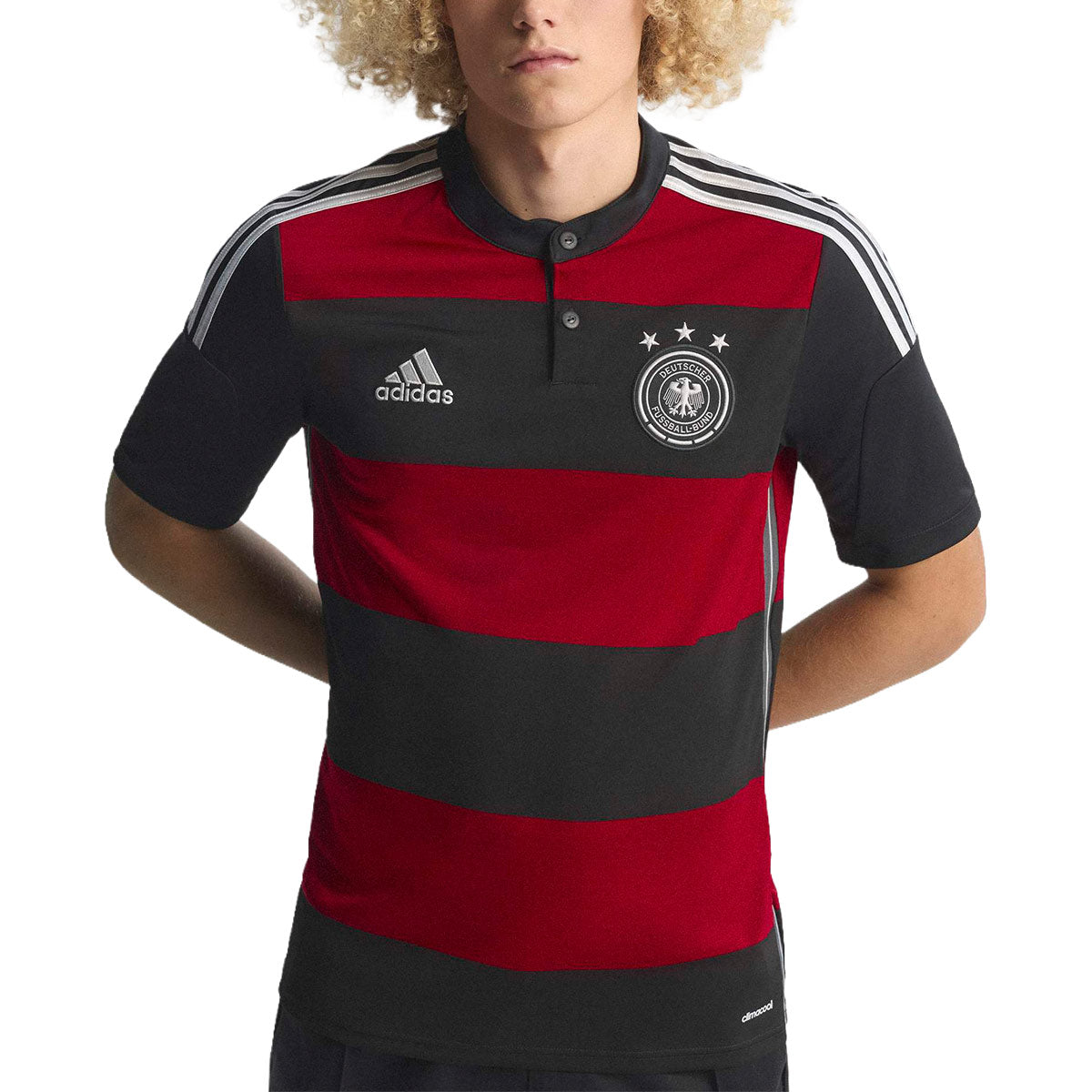 ADIDAS GERMANY 2014 AWAY JERSEY - BLACK/VICTORY RED