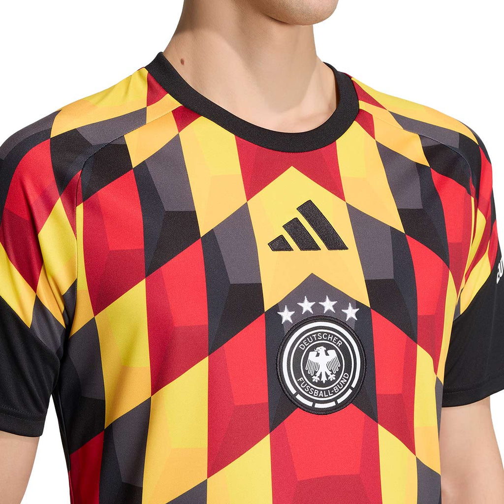 ADIDAS GERMANY 2026 HOME PRE SHIRT - BLACK/TEAM YELLOW